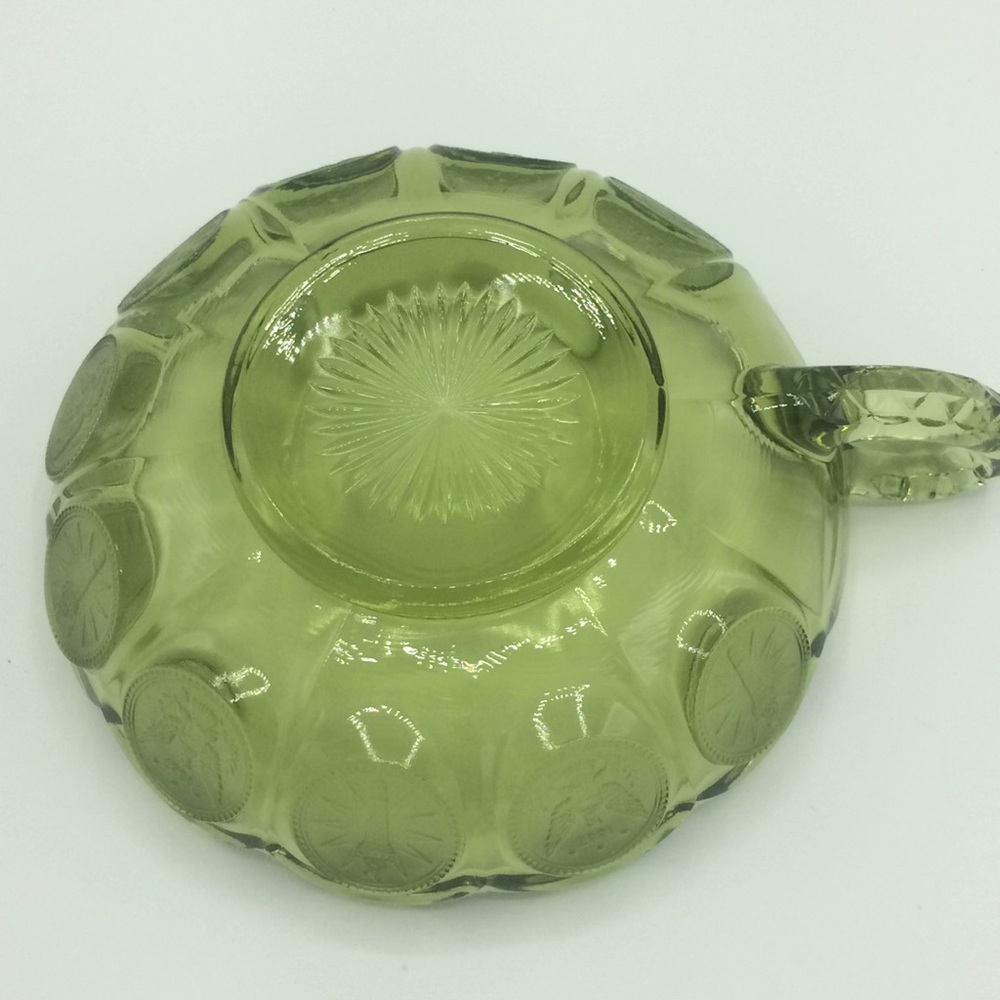 Vintage fostoria coin olive bowl with holder - Picture 3 of 8